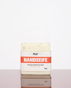 Milf Handseife 100g Handgeschöpfte Bio-Seife mit Papierverpackung
